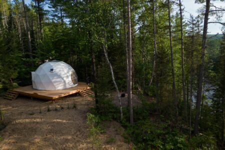 Sunset dome at Wildwood Nature Escape