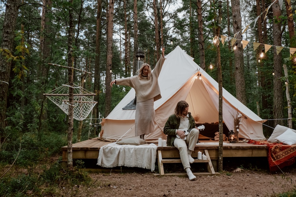 glamping yurt or bell tent