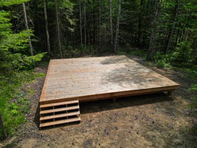 Bear Cave tent site at Wildwood Nature Escape